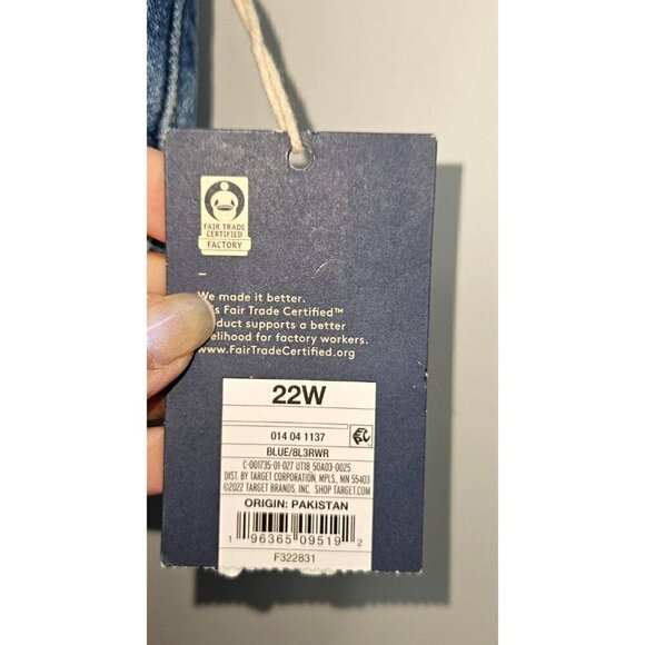 Universal Thread Jeans Women Sz 22 Ankle Bootcut Vintage Stretch High Rise NEW - Picture 11 of 16